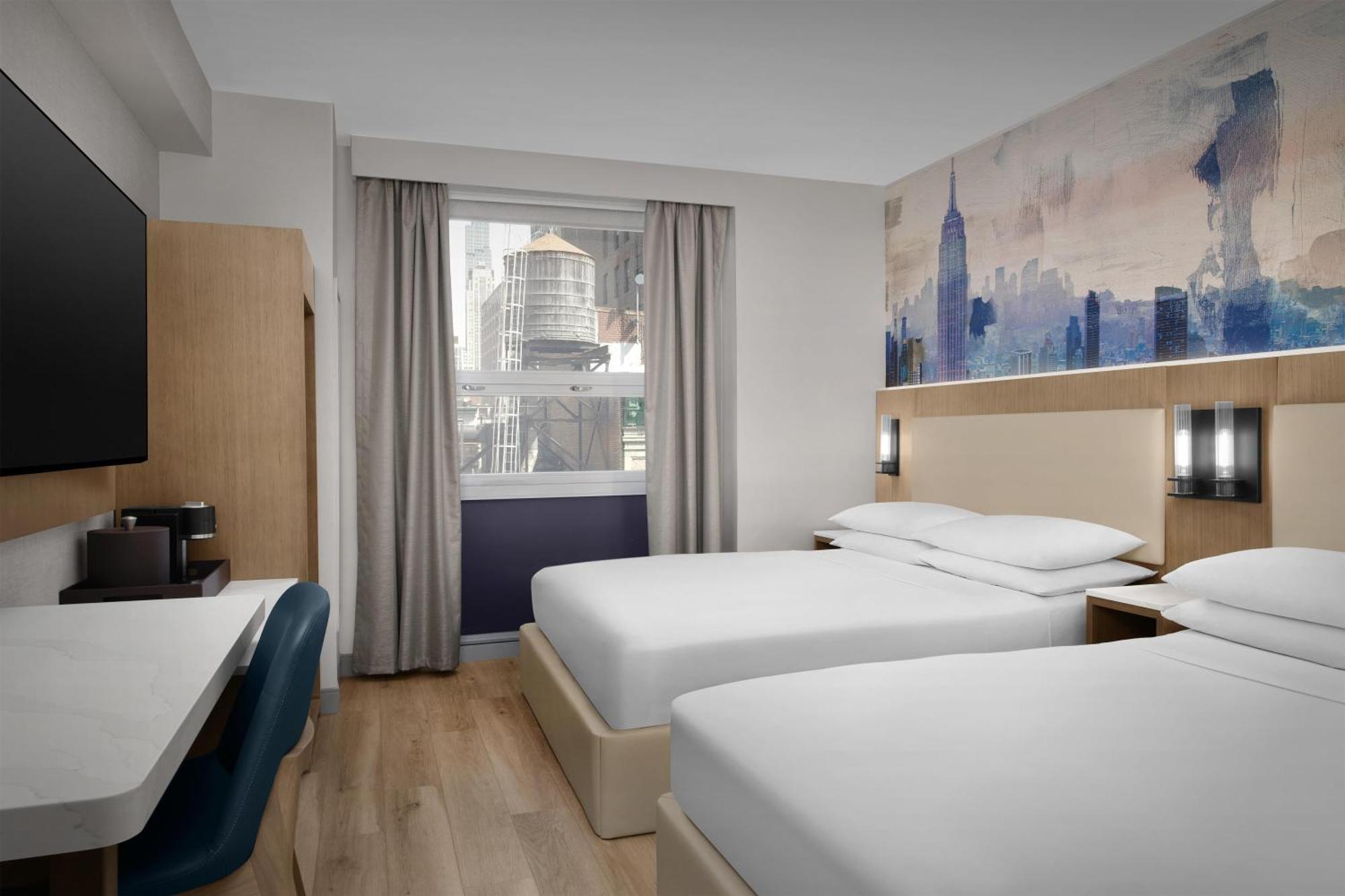 Chambre avec 2 Lits Queen-Size - Vue sur Ville